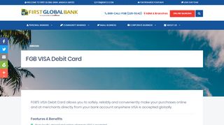 Visa Debit Card | First Global Bank - First Global Bank Global Access Portal