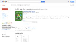 
                            7. Visible Learning into Action: International Case Studies of ... - Coneqt Parent Portal