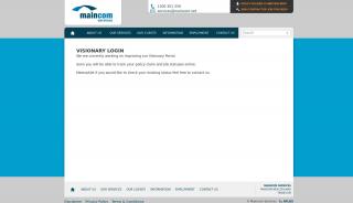 
                            2. Visionary Login - Maincom Services - Maincom Subcontractor Portal
