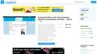 
                            1. Visit Corporateclothes.co.uk - Incorporatewear (Barclays ... - Incorporatewear Barclays Staff Purchase Portal