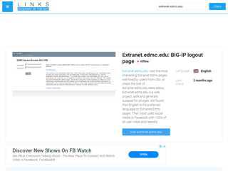 
                            4. Visit Extranet.edmc.edu - BIG-IP logout page.
