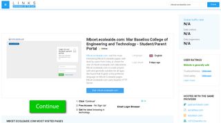 
                            3. Visit Mbcet.ecoleaide.com - Mar Baselios College of Engineering and ... - Mbcet Student Portal