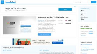 
                            9. Visit Note.mycil.org - ACES$ Online - Site Login. - Mycil Portal