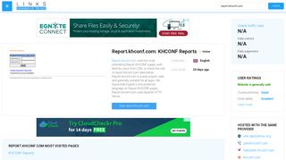 
Visit Report.khconf.com - KHCONF Reports.
