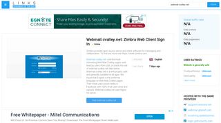 
                            4. Visit Webmail.cvalley.net - Zimbra Web Client Sign In. - Chariton Valley Webmail Login