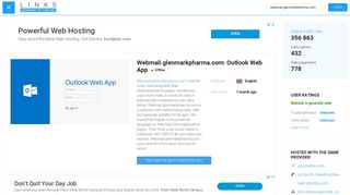 
                            6. Visit Webmail.glenmarkpharma.com - Outlook Web App. - Glenmark Genesis Portal Login