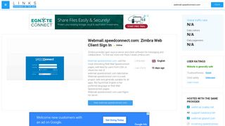 
                            6. Visit Webmail.speedconnect.com - Zimbra Web Client Sign In. - Speed Connect Email Portal