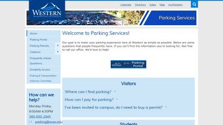 
                            2. Visitors | Parking Services | Western Washington University - Wwu Parking Portal