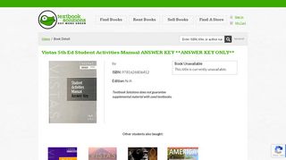 
                            6. Vistas 5th Ed Student Activities Manual ANSWER KEY ... - Vistas 5th Edition Portal