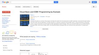 
                            8. Visual Basic and COM+ Programming by Example - Tradersonline Portal