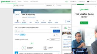 VMC Consulting Game Tester Reviews | Glassdoor - Vmc Sign Up