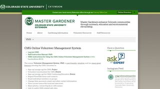 
                            2. VMS - Colorado Master Gardener - Colorado Master Gardener Vms Portal