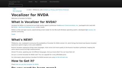 Vocalizer for NVDA  Home