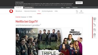 
                            6. Vodafone GigaTV und Netflix - Kabel Deutschland - Vodafone Web Portal Netflix