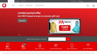 
                            2. Vodafone India - Prepaid | Postpaid | Callertunes | Buy New ... - Vodafone Web Portal India