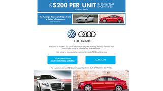 
Volkswagen and Audi Franchised Dealers - ADESA.com  
