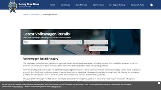 
                            6. Volkswagen Recall Notices & Safety News | Kelley Blue Book - Vw Recall Portal