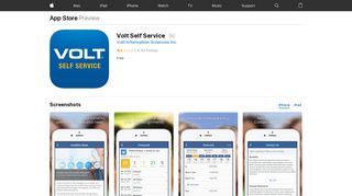 
                            4. Volt Self Service on the App Store - iTunes - Apple - Volt Employee Self Service Portal