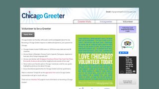 
                            4. Volunteer to be a Greeter | Chicago Greeter - Chicago Greeter Portal