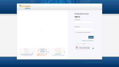 Vonage Business Log In - Sign In