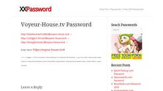 need password for voyeur - fkk