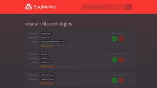 
                            1. voyeur-villa.com passwords - BugMeNot