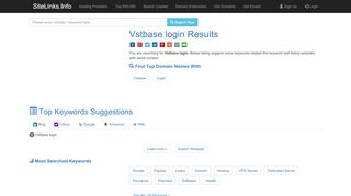 
                            7. Vstbase login Results For Websites Listing - SiteLinks.Info - Vstbase Login