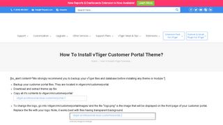 
                            4. vTiger Experts - How To Install vTiger Customer Portal Theme? - Vtiger Customer Portal Themes