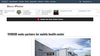 VVUHSD seeks partners for mobile health center - News ... - Www Vvuhsd Org Portal