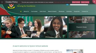 
                            4. Vyners School - Home - Vyners School Parent Portal