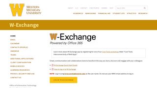 
                            3. W-Exchange | Western Michigan University - Western University Email Portal