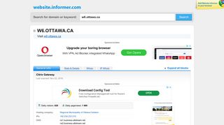 
                            3. w6.ottawa.ca at WI. Citrix Gateway - Website Informer - W6 Ottawa Ca Login