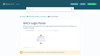 WACS Login Portal - Waterford.org Help - Wacs Portal