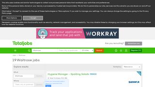 
                            8. Waitrose Jobs, Careers & Recruitment - totaljobs - Waitrose Jobs Portal
