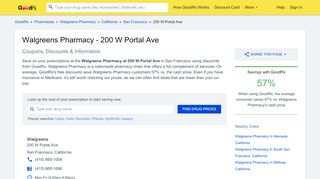 Walgreens Pharmacy - 200 W Portal Ave San Francisco CA 94127 ... - Walgreens West Portal
