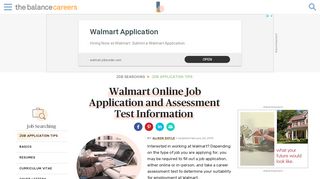 
                            8. Walmart Online Application and Assessment Test Information - Walmart Career Center Portal