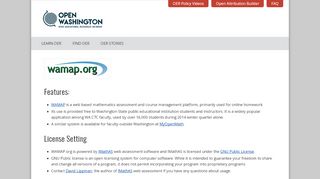
                            2. wamap.org – Open Washington: Open Educational Resources ... - Wamap Portal