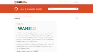 
                            8. Wanelo – Help & Resource Center - Wanelo Sign Up