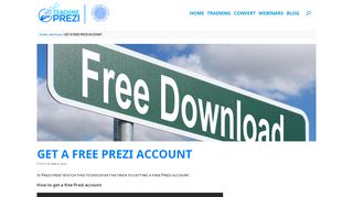 
Want a free Prezi account? We'll show you how to get one ...  
