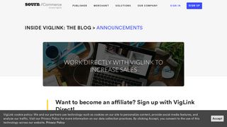 
                            5. Want to become an affiliate? Sign up with VigLink Direct ... - Viglink Sign Up