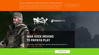 
                            4. War Rock Announcement - Papaya Play - Nexon Warrock Portal