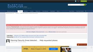 
                            7. Warning! Security threat detected... . Help requested please ... - Https Athenanet Athenahealth Com 1 26 Portal Esp