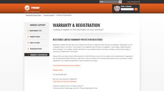 
                            7. Warranty & Registration - American Standard - American Standard Online Portal