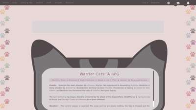 Warrior Cats A RPG
