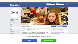 
                            8. Warwick Public Schools - Posts | Facebook - Warwick School Portal