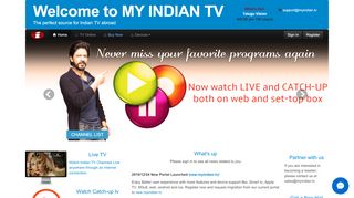 
                            2. Watch Indian TV | Live Indian Channels - Indiahometv Login