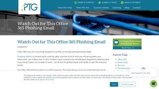 
                            1. Watch Out for This Office 365 Phishing Email - Cloud Shield Web Portal