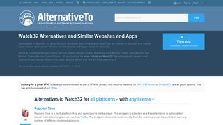 Watch32 Alternatives and Similar Websites and Apps ... - Watch32 No Sign Up