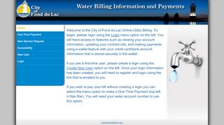 
                            5. Water Bill - Fond du Lac Water Billing - Wi.gov - Du Online Payment Without Portal