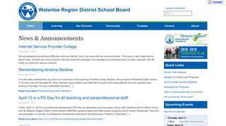 
                            2. Waterloo Region District School Board - Wrdsb Staff Login